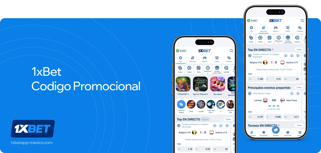 1xbet Betapk México Codigo Promocional